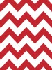 Red & White Chevron Printed Background Paper