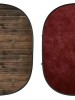 Rustic Planks/Red Collapsible Backdrop